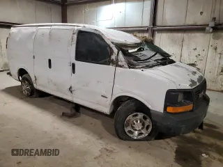 2009 GMC Savana Cargo Van with VIN 1GTGG256091104465, listed as a Copart auction lot 88076095 with 0 mi miles and Salvage Title. Bid and sale history available at carsss.com. Image 4.