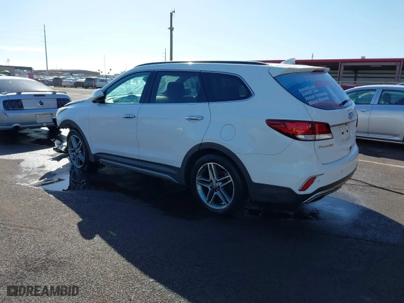2017 Hyundai Santa Fe Limited Ultimate with VIN KM8SRDHF1HU219841, listed as a IAAI auction lot 41484157 with 341,121 mi miles. Bid and sale history available at carsss.com. Image 3.