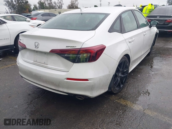 2025 Honda Civic Sport with VIN 2HGFE2F50SH516112, listed as a IAAI auction lot 41578183 with 8,138 mi miles and . Bid and sale history available at DreamBid. Image 4.