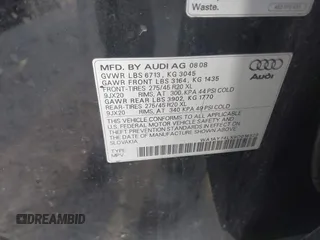 2009 Audi Q7 Premium Plus z VIN WA1AY74LX9D016829, wystawiony jako IAAI lot #41636498 z przebiegiem 220 250 mil mil oraz . Historia ofert i sprzedaży dostępna na DreamBid. Obrazek 9.