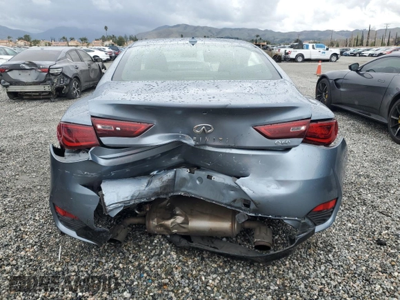 2017 Infiniti Q60 Premium with VIN JN1CV7EK6HM111158, listed as a Copart auction lot 48640105 with 75,043 mi miles and Salvage Title. Bid and sale history available at DreamBid. Image 6.
