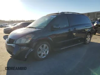 2005 Nissan Quest SE with VIN 5N1BV28U25N131126, listed as a Copart auction lot 45471885 with 158,059 mi miles and Clean Title. Bid and sale history available at carsss.com. Image 1.