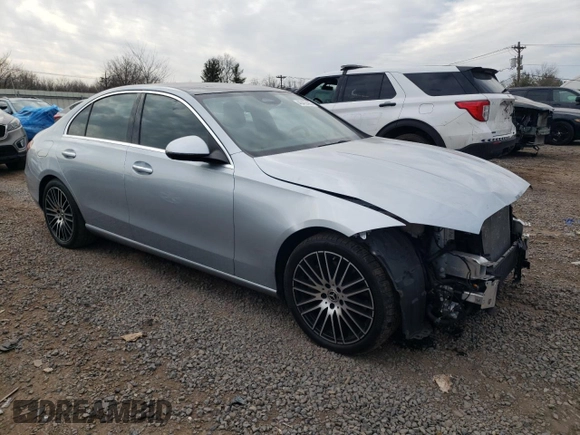 2022 Mercedes-Benz C 300 with VIN W1KAF4HB8NR016858, listed as a Copart auction lot 46455435 with 18,856 mi miles and Salvage Title. Bid and sale history available at DreamBid. Image 4.