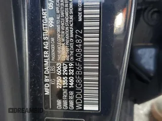 2015 Mercedes-Benz S 550 with VIN WDDUG8FB6FA084872, listed as a Copart auction lot 59763335 with 146,512 mi miles and Clean title. Bid and sale history available at DreamBid. Image 12.