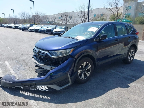 2020 Honda CR-V LX with VIN 5J6RW1H20LA013616, listed as a IAAI auction lot 41356432 with 104,164 mi miles. Bid and sale history available at carsss.com. Image 2.