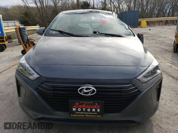 2018 Hyundai Ioniq Blue with VIN KMHC65LC3JU075425, listed as a Copart auction lot 50436785 with 176,136 mi miles and Salvage Title. Bid and sale history available at DreamBid. Image 5.