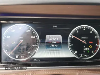 2016 Mercedes-Benz S with VIN WDDUX7GB0GA149841, listed as a Copart auction lot 46060465 with 78,810 mi miles and Salvage Title. Bid and sale history available at DreamBid. Image 9.