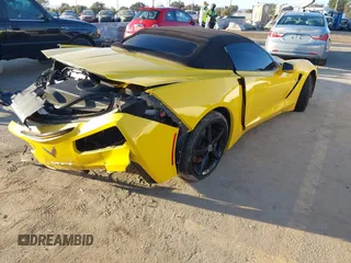 2014 Chevrolet Corvette 3LT with VIN 1G1YF3D74E5108425, listed as a IAAI auction lot 41625689 with 1 mi miles. Bid and sale history available at carsss.com. Image 4.