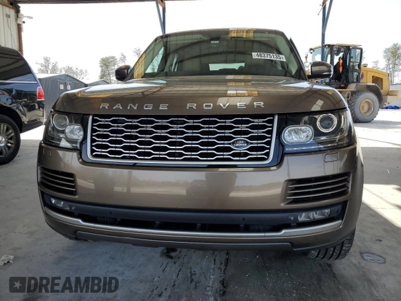 2013 Land Rover Range Rover HSE with VIN SALGS2DF9DA105504, listed as a Copart auction lot 48375135 with 196,931 mi miles and Salvage title. Bid and sale history available at DreamBid. Image 5.