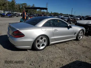 2005 Mercedes-Benz SL 55 AMG with VIN WDBSK74F15F089669, listed as a Copart auction lot 42180675 with Not provided miles and Salvage title. Bid and sale history available at DreamBid. Image 3.