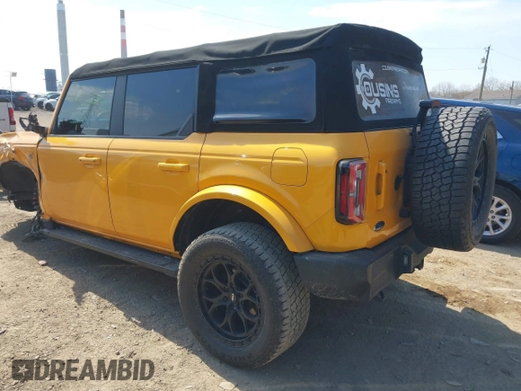 2021 Ford Bronco with VIN 1FMDE5BH7MLA95966, listed as a IAAI auction lot 39078717 with 44,858 mi miles and . Bid and sale history available at DreamBid. Image 3.