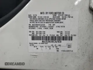 2019 Ford EcoSport Titanium with VIN MAJ3S2KEXKC267830, listed as a Copart auction lot 54742805 with 68,292 mi miles and Clean Title. Bid and sale history available at DreamBid. Image 14.