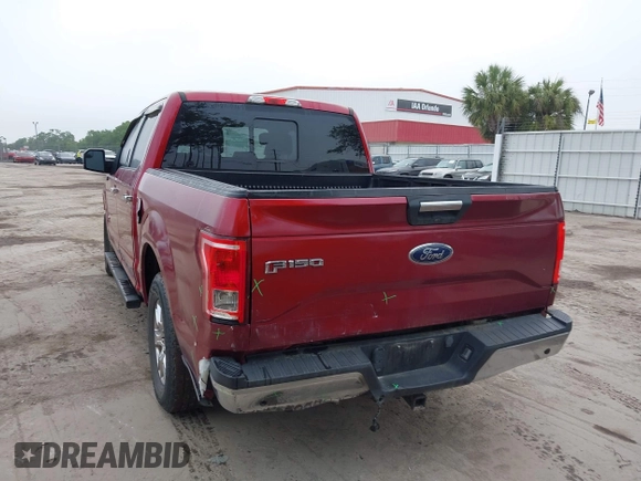 2015 Ford F-150 XL with VIN 1FTEW1CP7FFC87507, listed as a IAAI auction lot 41913485 with 150,960 mi miles. Bid and sale history available at carsss.com. Image 6.