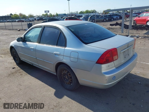 2001 Honda Civic EX with VIN 2HGES26771H512949, listed as a IAAI auction lot 42020043 with 299,833 mi miles. Bid and sale history available at carsss.com. Image 3.