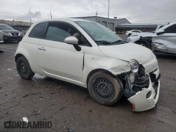 2014 FIAT 500 Pop with VIN 3C3CFFAR6ET264172, listed as a Copart auction lot 45570445 with 99,417 mi miles and Salvage Title. Bid and sale history available at carsss.com. Image 4.