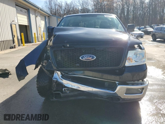 2005 Ford F-150 XL with VIN 1FTRF14W65KC37551, listed as a Copart auction lot 80317184 with 191,768 mi miles and Salvage title. Bid and sale history available at DreamBid. Image 5.