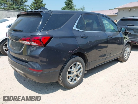 2023 Chevrolet Equinox LT with VIN 3GNAXUEG2PS117506, listed as a IAAI auction lot 42475231 with 66,184 mi miles and . Bid and sale history available at DreamBid. Image 4.