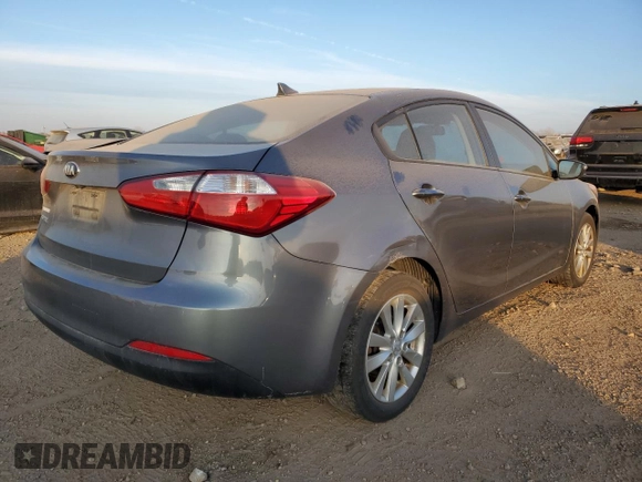 2016 Kia Forte LX with VIN KNAFX4A66G5479731, listed as a Copart auction lot 87704475 with 0 mi miles and Salvage Title. Bid and sale history available at carsss.com. Image 3.