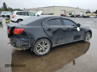 2008 Lexus IS 250 with VIN JTHBK262585063129, listed as a Copart auction lot 44856875 with Not provided miles and Salvage title. Bid and sale history available at DreamBid. Image 3.