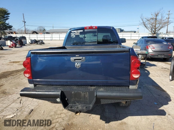 2007 Dodge Ram 2500 SLT with VIN 1D7KS28C57J543352, listed as a Copart auction lot 44964395 with 276,528 mi miles and Salvage Title. Bid and sale history available at carsss.com. Image 6.