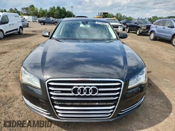 2013 Audi A8 4.0L with VIN WAUR2AFD2DN028826, listed as a Copart auction lot 64756025 with 107,761 mi miles and Salvage title. Bid and sale history available at DreamBid. Image 5.