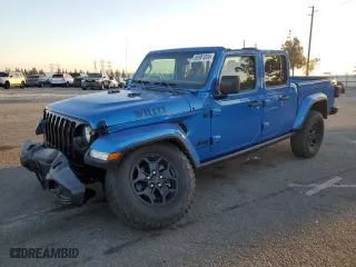 2021 Jeep Gladiator Texas Trail with VIN 1C6HJTAG5ML578295, listed as a Copart auction lot 83901034 with 35,242 mi miles and Salvage Title. Bid and sale history available at carsss.com. Image 1.