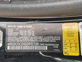 2016 BMW M6 z VIN WBS6G9C54GD932196, wystawiony jako Copart lot #53960063 z przebiegiem 46 162 mil mil oraz . Historia ofert i sprzedaży dostępna na DreamBid. Obrazek 10.