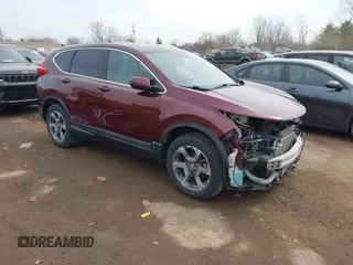 2017 Honda CR-V EX with VIN 7FARW1H54HE015887, listed as a IAAI auction lot 41699852 with 76,804 mi miles. Bid and sale history available at carsss.com. Image 1.
