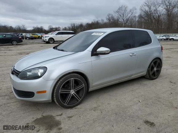 2013 Volkswagen Golf w/Conv & Sunroof with VIN WVWBB7AJ7DW000700, listed as a Copart auction lot 43582035 with 164,300 mi miles and Salvage Title. Bid and sale history available at carsss.com. Image 1.