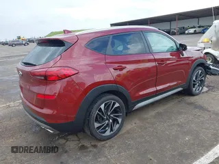 2019 Hyundai Tucson SEL with VIN KM8J33ALXKU855608, listed as a IAAI auction lot 41906199 with 52,741 mi miles. Bid and sale history available at carsss.com. Image 4.