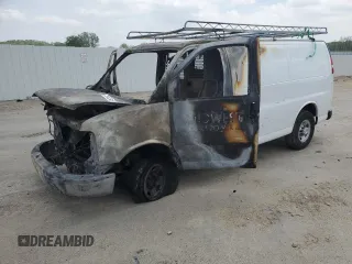 2017 Chevrolet Express Cargo z VIN 1GCWGAFF6H1104635, wystawiony jako Copart lot #57344345 z przebiegiem Nie podano mil oraz Nie do naprawy • Non repairable. Historia ofert i sprzedaży dostępna na DreamBid. Obrazek 1.