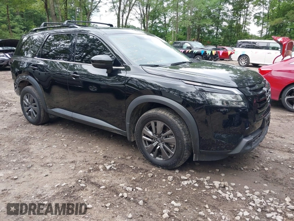 2023 Nissan Pathfinder SV with VIN 5N1DR3BA0PC259347, listed as a IAAI auction lot 42521314 with 44,370 mi miles and . Bid and sale history available at DreamBid. Image 1.