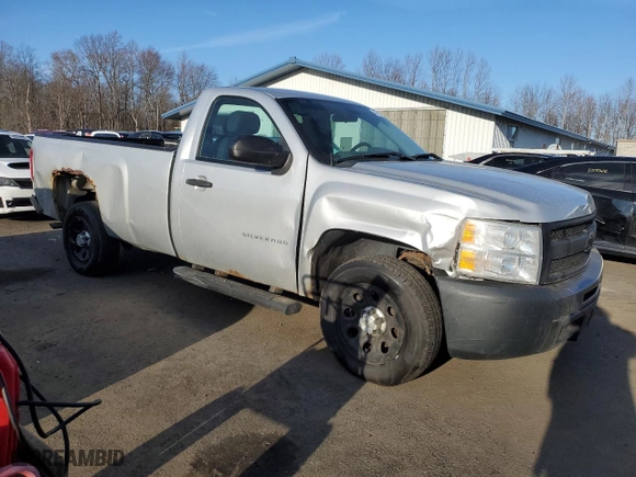2012 Chevrolet Silverado 1500 Work Truck with VIN 1GCNCPEX9CZ299516, listed as a Copart auction lot 46792575 with 154,543 mi miles and Clean Title. Bid and sale history available at carsss.com. Image 4.