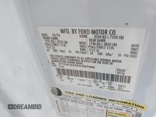 2014 Ford F-150 XL with VIN 1FTFW1EF6EKG07589, listed as a IAAI auction lot 41757895 with 190,281 mi miles. Bid and sale history available at carsss.com. Image 9.