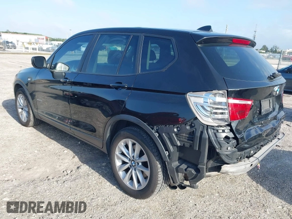 2013 BMW X3 xDrive28i with VIN 5UXWX9C57D0A13160, listed as a IAAI auction lot 42001594 with 140,630 mi miles. Bid and sale history available at carsss.com. Image 3.