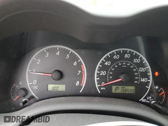 2010 Toyota Corolla with VIN 1NXBU4EE6AZ168403, listed as a Copart auction lot 58733185 with 158,599 mi miles and Salvage title. Bid and sale history available at DreamBid. Image 9.