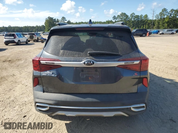 2021 Kia Seltos S with VIN KNDEU2AA8M7229889, listed as a Copart auction lot 73044444 with 84,075 mi miles and Salvage Title. Bid and sale history available at DreamBid. Image 6.