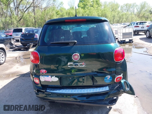 2014 FIAT 500L Easy with VIN ZFBCFABH4EZ022268, listed as a IAAI auction lot 42060203 with 106,918 mi miles. Bid and sale history available at carsss.com. Image 6.