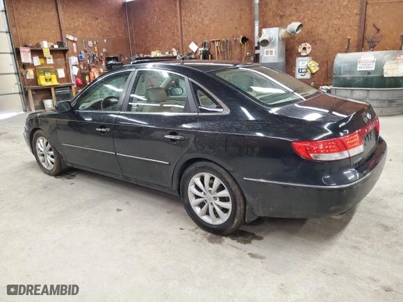 2006 Hyundai Azera SE with VIN KMHFC46F56A130424, listed as a Copart auction lot 53568095 with 183,797 mi miles and Salvage Title. Bid and sale history available at carsss.com. Image 2.