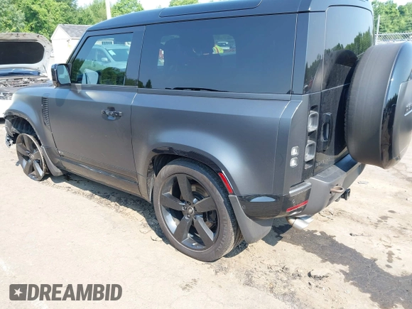 2023 Land Rover Defender with VIN SALEW6EE6P2161939, listed as a IAAI auction lot 42621426 with 33,333 mi miles and . Bid and sale history available at DreamBid. Image 3.
