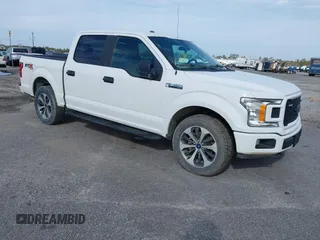 2019 Ford F-150 XL with VIN 1FTEW1E51KFC52807, listed as a IAAI auction lot 41383212 with 124,244 mi miles and . Bid and sale history available at DreamBid. Image 1.