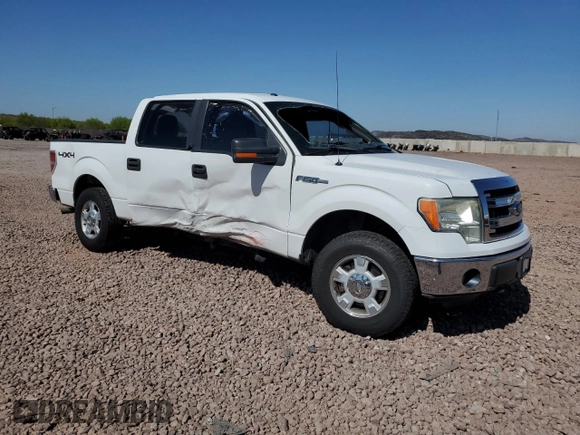 2013 Ford F-150 XL with VIN 1FTFW1EF8DFC59091, listed as a Copart auction lot 61582485 with 107,640 mi miles and Salvage title. Bid and sale history available at DreamBid. Image 4.