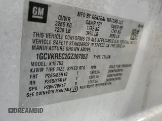 2016 Chevrolet Silverado 1500 LT with VIN 1GCVKREC2GZ307053, listed as a Copart auction lot 50263555 with 146,093 mi miles and Salvage Title. Bid and sale history available at DreamBid. Image 12.