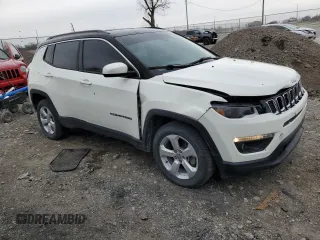 2018 Jeep Compass Latitude with VIN 3C4NJDBBXJT373401, listed as a Copart auction lot 50025585 with 125,182 mi miles and Salvage title. Bid and sale history available at DreamBid. Image 4.