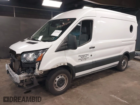 2016 Ford Transit Cargo with VIN 1FTYE1CM0GKA13242, listed as a IAAI auction lot 41655642 with 107,589 mi miles and . Bid and sale history available at carsss.com. Image 2.