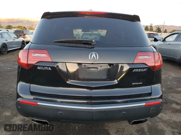 2010 Acura MDX Advance with VIN 2HNYD2H53AH526553, listed as a Copart auction lot 80163964 with 219,508 mi miles and Clean Title. Bid and sale history available at DreamBid. Image 6.