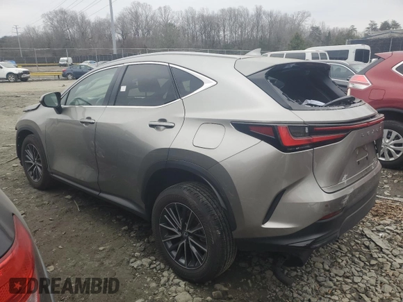2024 Lexus NX with VIN 2T2GGCEZ5RC050278, listed as a Copart auction lot 43696245 with 0 mi miles and Salvage Title. Bid and sale history available at carsss.com. Image 2.