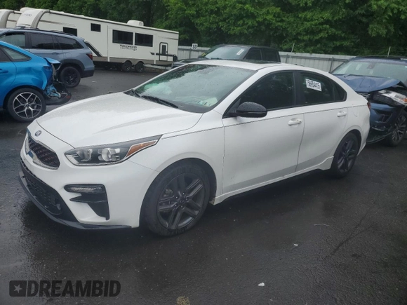 2021 Kia Forte GT-Line z VIN 3KPF34AD6ME281440, wystawiony jako Copart lot #56954415 z przebiegiem 34 568 mil mil oraz Szkoda całkowita • Salvage title. Historia ofert i sprzedaży dostępna na DreamBid. Obrazek 1.