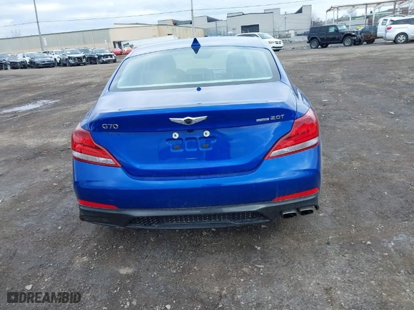 2021 Genesis G70 2.0T with VIN KMTG64LA1MU075332, listed as a IAAI auction lot 41854688 with 45,567 mi miles. Bid and sale history available at carsss.com. Image 16.
