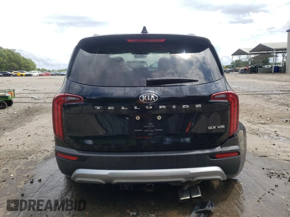 2020 Kia Telluride SX with VIN 5XYP5DHC6LG046677, listed as a Copart auction lot 57827335 with 116,164 mi miles and Salvage title. Bid and sale history available at DreamBid. Image 6.